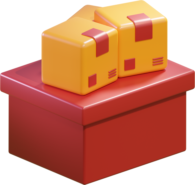 3d icon box and storage